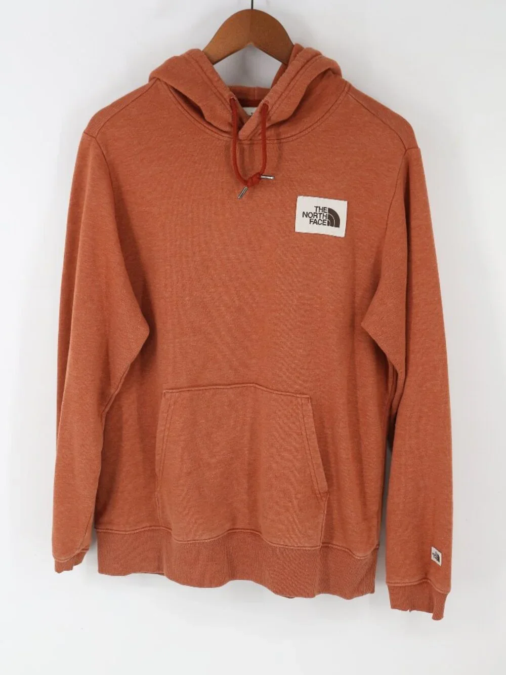 The North Face Hoodie Patch Logo Heritage Burnt Orange Sweatshirt Men Medium